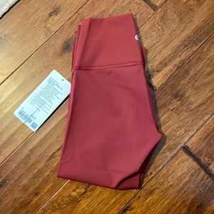 NWT lululemon Wunder Under HR Mulled wine leggings